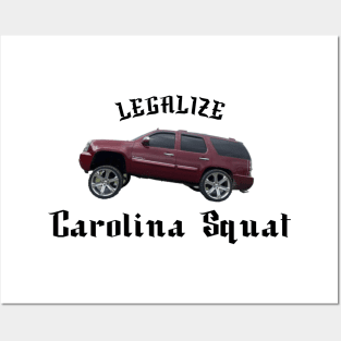 CAROLINA SQUAT T-SHIRT Posters and Art